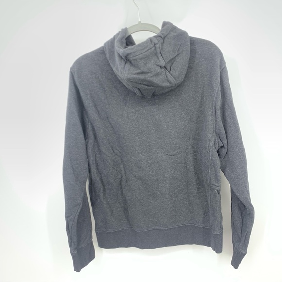 Nike Women Size Small Hoodie Sweatshirt Pullover Top Black Gray Swoosh Logo - Picture 4 of 8